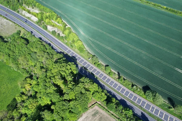 Görkemli Hava Görüntüleri Yüksek Açılı Drone Şehir Manzarası Ngiltere Büyük — Stok fotoğraf