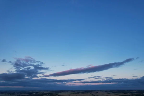 Великолепные Аэросъемка Высокого Угла Зрения Дрона Феллайни Ландшафт Англии Великобритании — стоковое фото