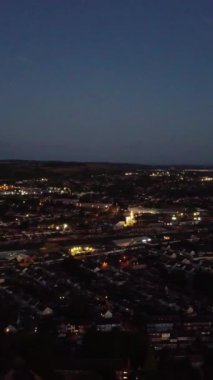 Muhteşem Hava Görüntüleri Yüksek Açılı Drone 'un Şehir Manzarası ve İngiltere' nin Manzarası Büyük Britanya İHA 'sının