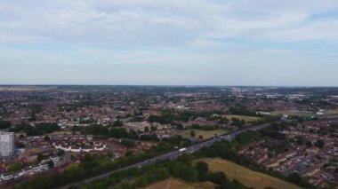 Gorgeous Aerial footage high angle Drone's View of Cityscape and Landscape of England Great Britain drone's footage