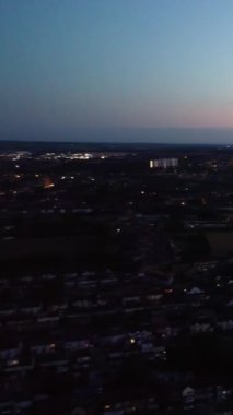 Muhteşem Hava Görüntüleri Yüksek Açılı Drone 'un Şehir Manzarası ve İngiltere' nin Manzarası Büyük Britanya İHA 'sının