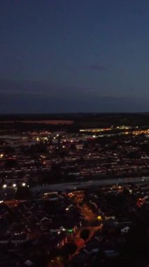 Muhteşem Hava Görüntüleri Yüksek Açılı Drone 'un Şehir Manzarası ve İngiltere' nin Manzarası Büyük Britanya İHA 'sının