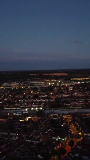 Atemberaubende Luftaufnahmen Hochwinkel Drohnen Ansicht Von Stadtbild Und Landschaft Von — Stockvideo