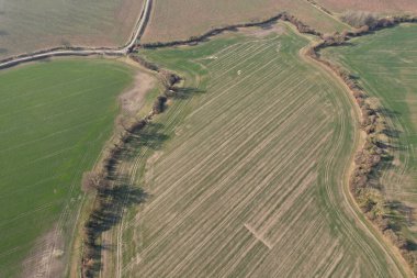 Görkemli Hava Görüntüleri Yüksek Açılı Drone 'un Şehir Manzarası ve İngiltere Büyük Britanya Manzarası