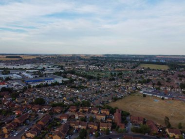 Görkemli Hava Görüntüleri Yüksek Açılı Drone 'un Şehir Manzarası ve İngiltere Büyük Britanya Manzarası