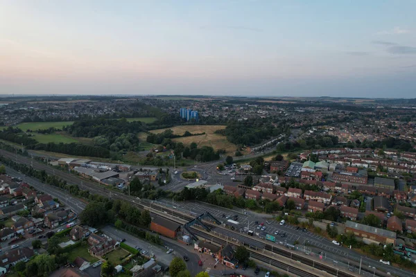 Superbes Images Aériennes Vue Aérienne Paysage Urbain Paysage Angleterre Grande — Photo