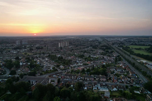 Gorgeous Aerial Footage High Angle Drone View Cityscape Landscape England — ストック写真