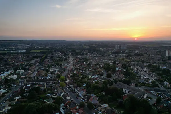 Gorgeous Aerial Footage High Angle Drone View Cityscape Landscape England — ストック写真