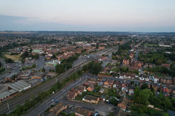 Görkemli Hava Görüntüleri Yüksek Açılı Drone Şehir Manzarası Ngiltere Büyük — Stok fotoğraf