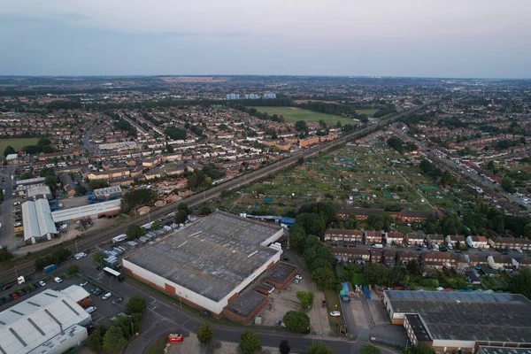 Gorgeous Aerial Footage High Angle Drone View Cityscape Landscape England — ストック写真