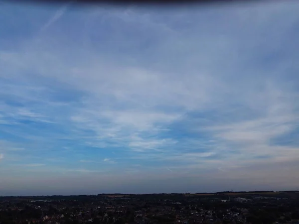 Atemberaubende Luftaufnahmen Hochwinkel Drohnen Ansicht Von Stadtbild Und Landschaft Von — Stockfoto