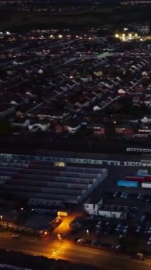 Muhteşem Hava Görüntüleri Yüksek Açılı Drone 'un Şehir Manzarası ve İngiltere' nin Manzarası Büyük Britanya İHA 'sının