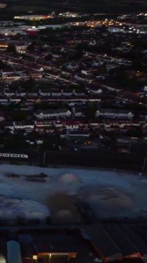 Muhteşem Hava Görüntüleri Yüksek Açılı Drone 'un Şehir Manzarası ve İngiltere' nin Manzarası Büyük Britanya İHA 'sının