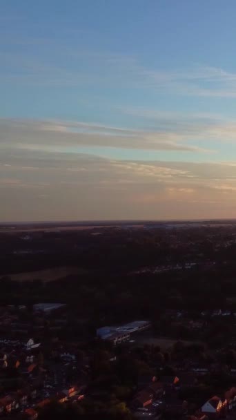 Superbes Images Aériennes Vue Aérienne Paysage Urbain Paysage Angleterre Drone — Video