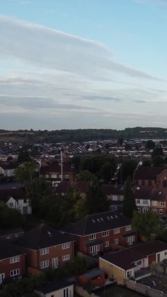 Gorgeous Aerial Footage High Angle Drone View Cityscape Landscape England — Video