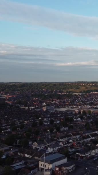 Gorgeous Aerial Footage High Angle Drone View Cityscape Landscape England — Stockvideo