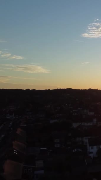 Gorgeous Aerial Footage High Angle Drone View Cityscape Landscape England — Stockvideo