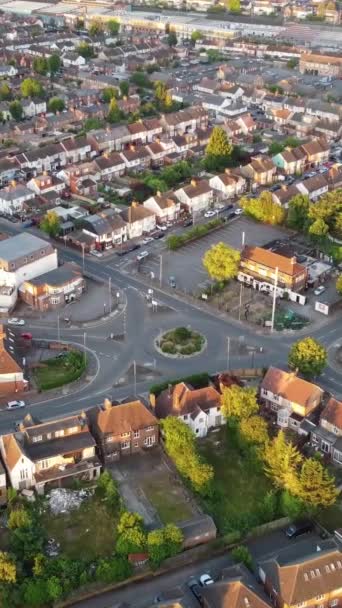 Gorgeous Aerial Footage High Angle Drone View Cityscape Landscape England — Video Stock