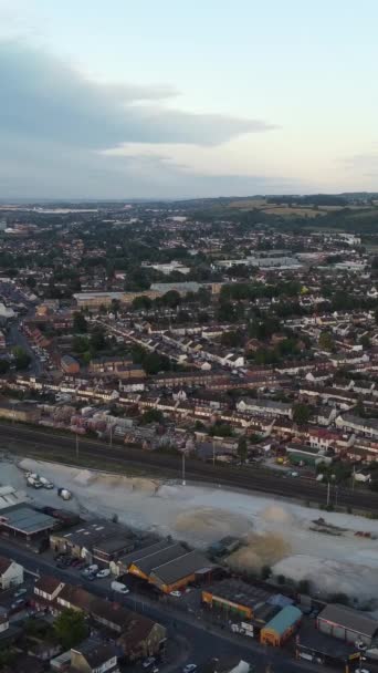 Magníficas Imágenes Aéreas Alto Ángulo Drone View Cityscape Landscape England — Vídeo de stock