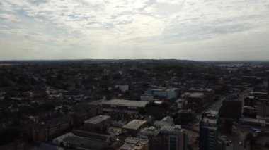 Gorgeous Aerial footage high angle Drone's View of Cityscape and Landscape of England Great Britain drone's footage