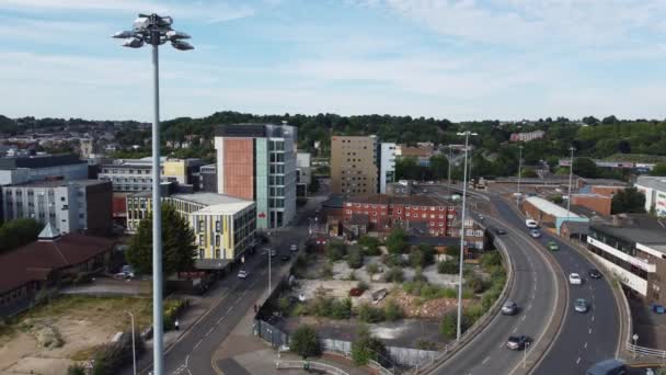 Gorgeous Aerial Footage High Angle Drone View Cityscape Landscape England — Stockvideo