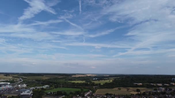 Nádherné Letecké Záběry Vysoký Úhel Drone View Cityscape Landscape England — Stock video