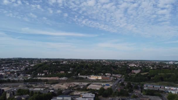 Magníficas Imágenes Aéreas Alto Ángulo Drone View Cityscape Landscape England — Vídeos de Stock