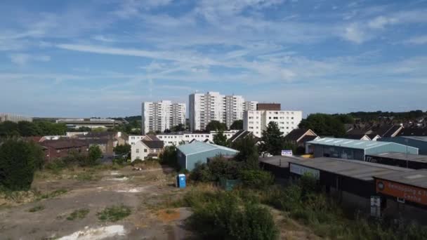 Nádherné Letecké Záběry Vysoký Úhel Drone View Cityscape Landscape England — Stock video