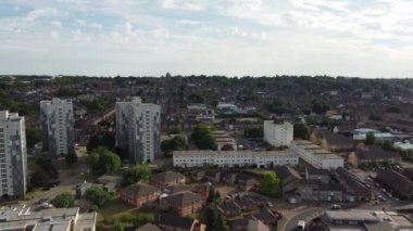 Muhteşem Hava Görüntüleri Yüksek Açılı Drone 'un Şehir Manzarası ve İngiltere' nin Manzarası Büyük Britanya İHA 'sının