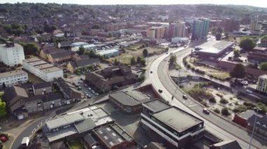 Gorgeous Aerial footage high angle Drone's View of Cityscape and Landscape of England Great Britain drone's footage