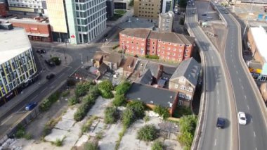 Muhteşem Hava Görüntüleri Yüksek Açılı Drone 'un Şehir Manzarası ve İngiltere' nin Manzarası Büyük Britanya İHA 'sının