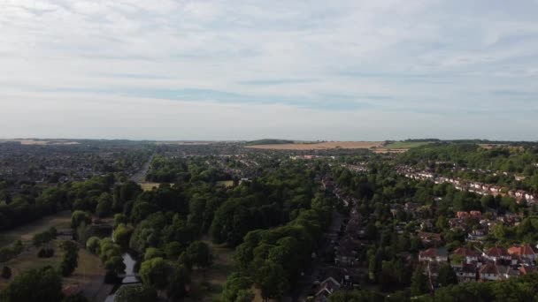 Schitterende Luchtbeelden Hoge Hoek Drone View Cityscape Landscape England Britse — Stockvideo