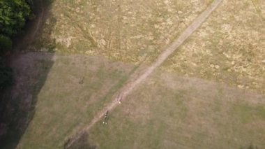 Muhteşem Hava Görüntüleri Yüksek Açılı Drone 'un Şehir Manzarası ve İngiltere' nin Manzarası Büyük Britanya İHA 'sının