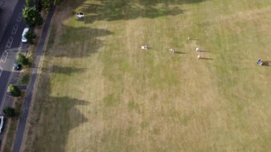 Muhteşem Hava Görüntüleri Yüksek Açılı Drone 'un Şehir Manzarası ve İngiltere' nin Manzarası Büyük Britanya İHA 'sının