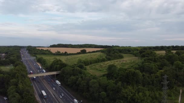 Splendida Aerial Metraggio Alto Angolo Drone View Cityscape Landscape England — Video Stock