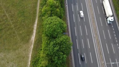 Gorgeous Aerial footage high angle Drone's View of Cityscape and Landscape of England Great Britain drone's footage