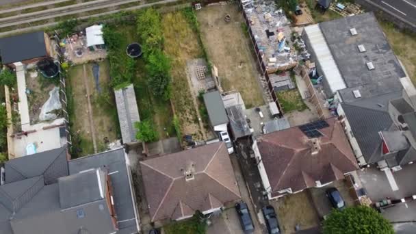 Muhteşem Hava Görüntüleri Yüksek Açılı Drone Şehir Manzarası Ngiltere Nin — Stok video