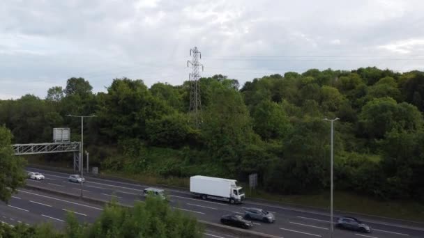 Gorgeous Aerial Footage High Angle Drone View Cityscape Landscape England — 图库视频影像