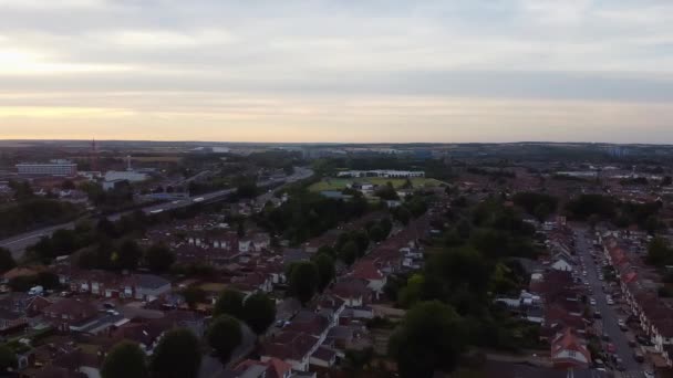 Кадри Високим Кутом Огляду Drone View Cityscape Landscape England — стокове відео