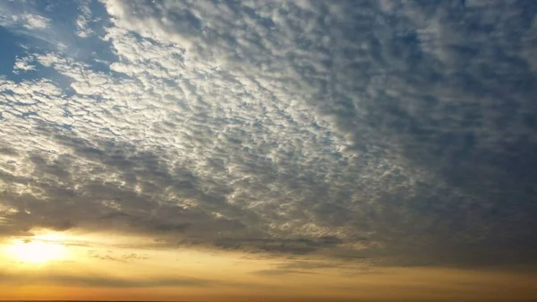 Sky Colourful Clouds Drone High Angle Footage City England — Stock Photo, Image