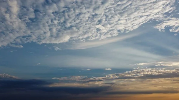 Sky Colourful Clouds Drone High Angle Footage City England — Stock Photo, Image