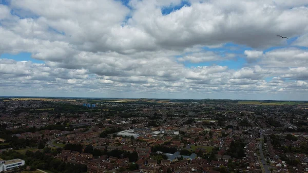 Aerial Footage Drone High Angle View London Luton City England — Stock Photo, Image