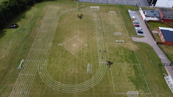 Aerial View City Park Play Ground Luton Town England — 스톡 사진