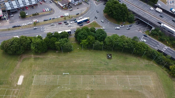 Aerial View Play Ground Luton Town England Motorways Junction — 스톡 사진