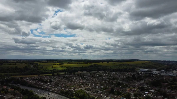 Aerial Footage Drone High Angle View London Luton City England — Stock Photo, Image