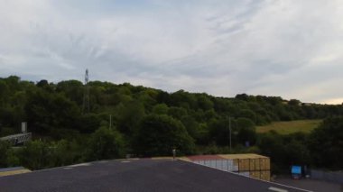 Muhteşem Hava Görüntüleri Yüksek Açılı Drone 'un Şehir Manzarası ve İngiltere' nin Manzarası Büyük Britanya İHA 'sının