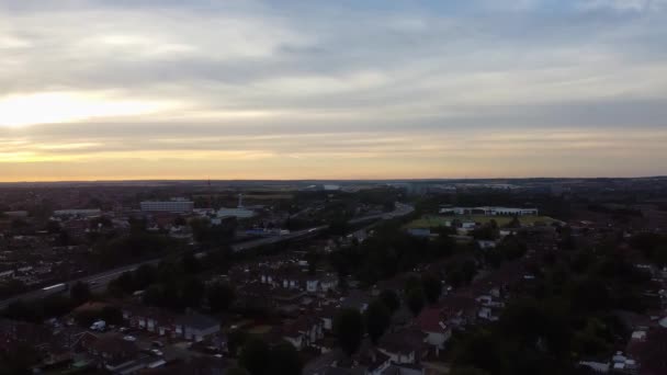 Gorgeous Aerial Footage High Angle Drone View Cityscape Landscape England — Video