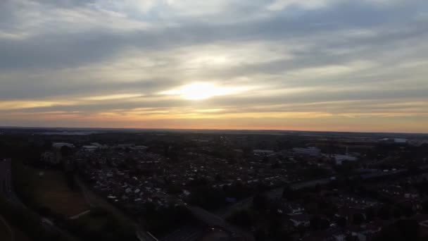 Gorgeous Aerial Footage High Angle Drone View Cityscape Landscape England — Video