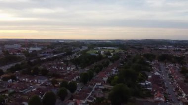 Muhteşem Hava Görüntüleri Yüksek Açılı Drone 'un Şehir Manzarası ve İngiltere' nin Manzarası Büyük Britanya İHA 'sının