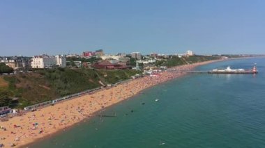 Muhteşem Hava Görüntüleri Yüksek Açılı Drone 'un Şehir Manzarası ve İngiltere' nin Manzarası Büyük Britanya İHA 'sının